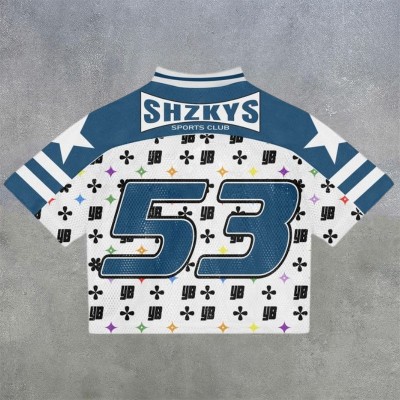 No.53 Print Mesh Jersey