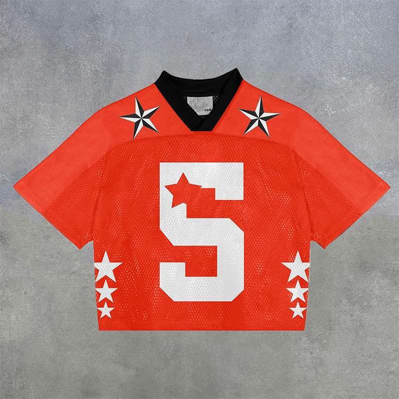 No.05 Print Mesh Jersey