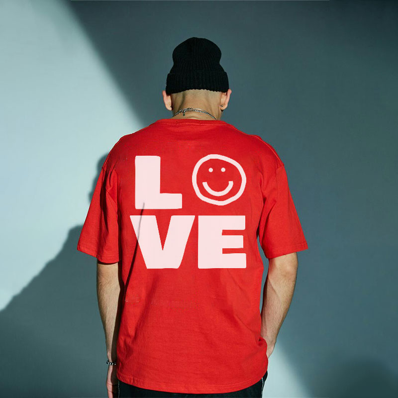 Valentine's Day Print Cotton T-Shirt