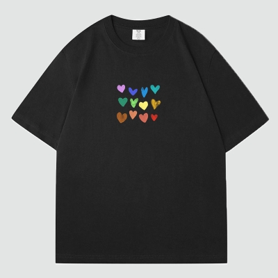 Valentine's Day Print Cotton T-Shirt