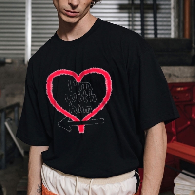 Valentine's Day Print Cotton T-Shirt