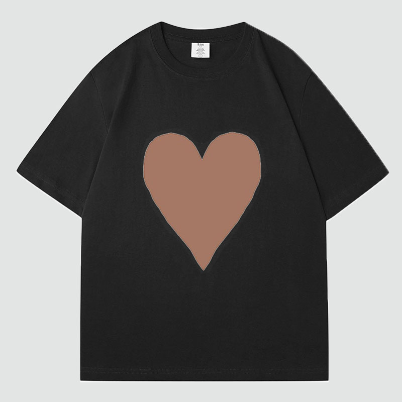 Valentine's Day Print Cotton T-Shirt