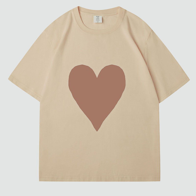 Valentine's Day Print Cotton T-Shirt