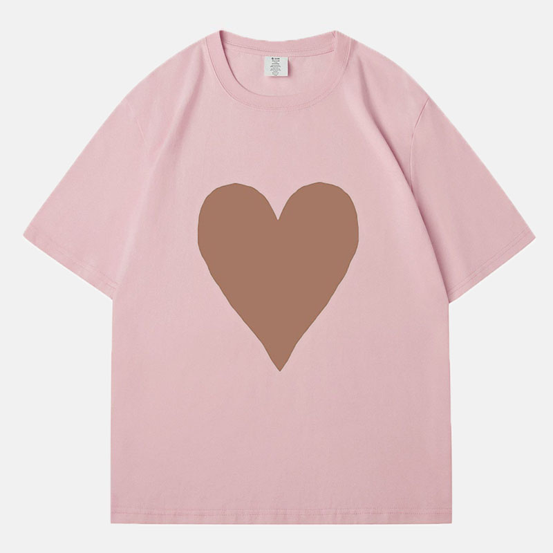 Valentine's Day Print Cotton T-Shirt