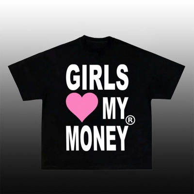 “Girls Love My Money” Cotton T-Shirt