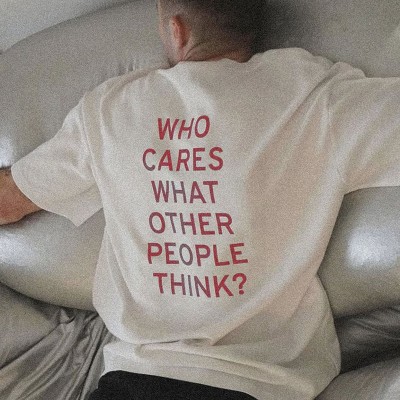 “Who Cares”Cotton T-Shirt