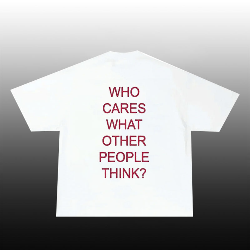 “Who Cares”Cotton T-Shirt