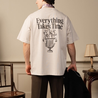 “Everything Takes Time” Cotton T-Shirt