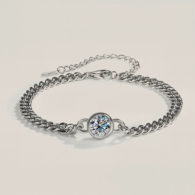 VVS Moissanite S925 Silver Bubble Bracelet