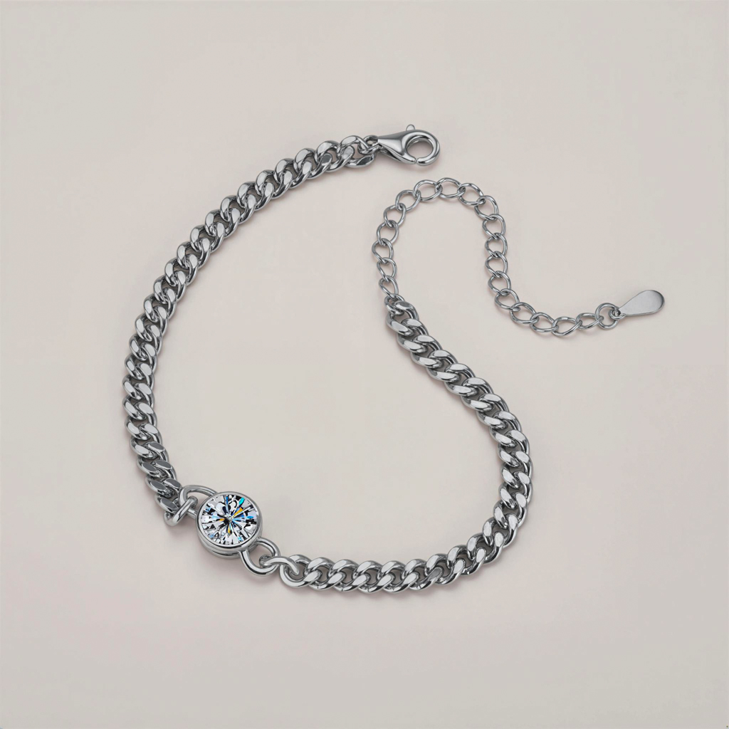 VVS Moissanite S925 Silver Bubble Bracelet VVS Moissanite S925 Silver Bubble Bracelet