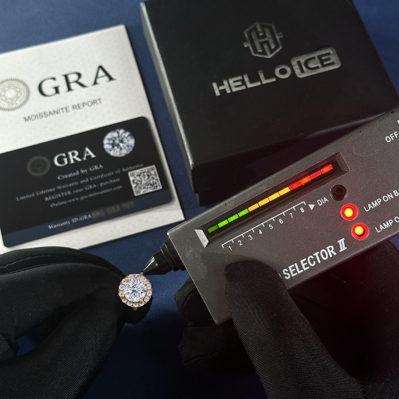 0.5CT/1CT/2CT Round Cut VVS Moissanite S925 Silver Sunflower Hoop Earrings