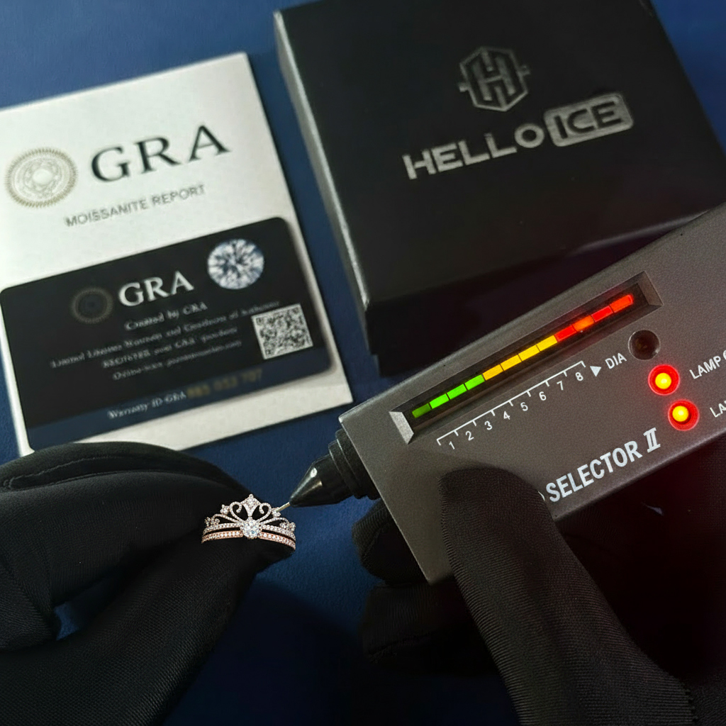 VVS Moissanite S925 Silver Two Tone Fireworks Crown Eternity Wedding Ring Set VVS Moissanite S925 Silver Two Tone Fireworks Crown Eternity Wedding Ring Set