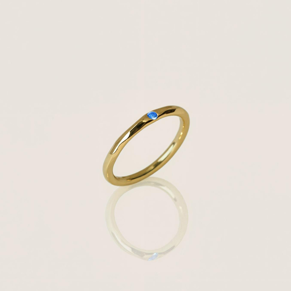 Personalized Birthstone Solitaire Ring