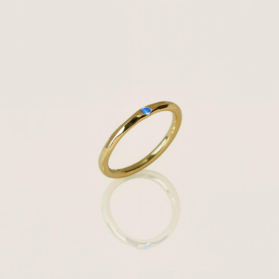 Personalized Birthstone Solitaire Ring