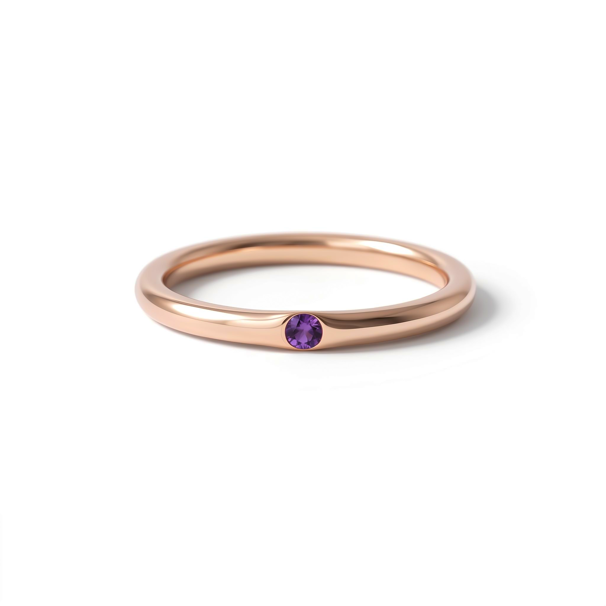 Personalized Birthstone Solitaire Ring Personalized Birthstone Solitaire Ring