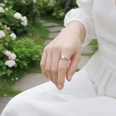 VVS Moissanite S925 Silver Planetary Rotating Engagement Rings