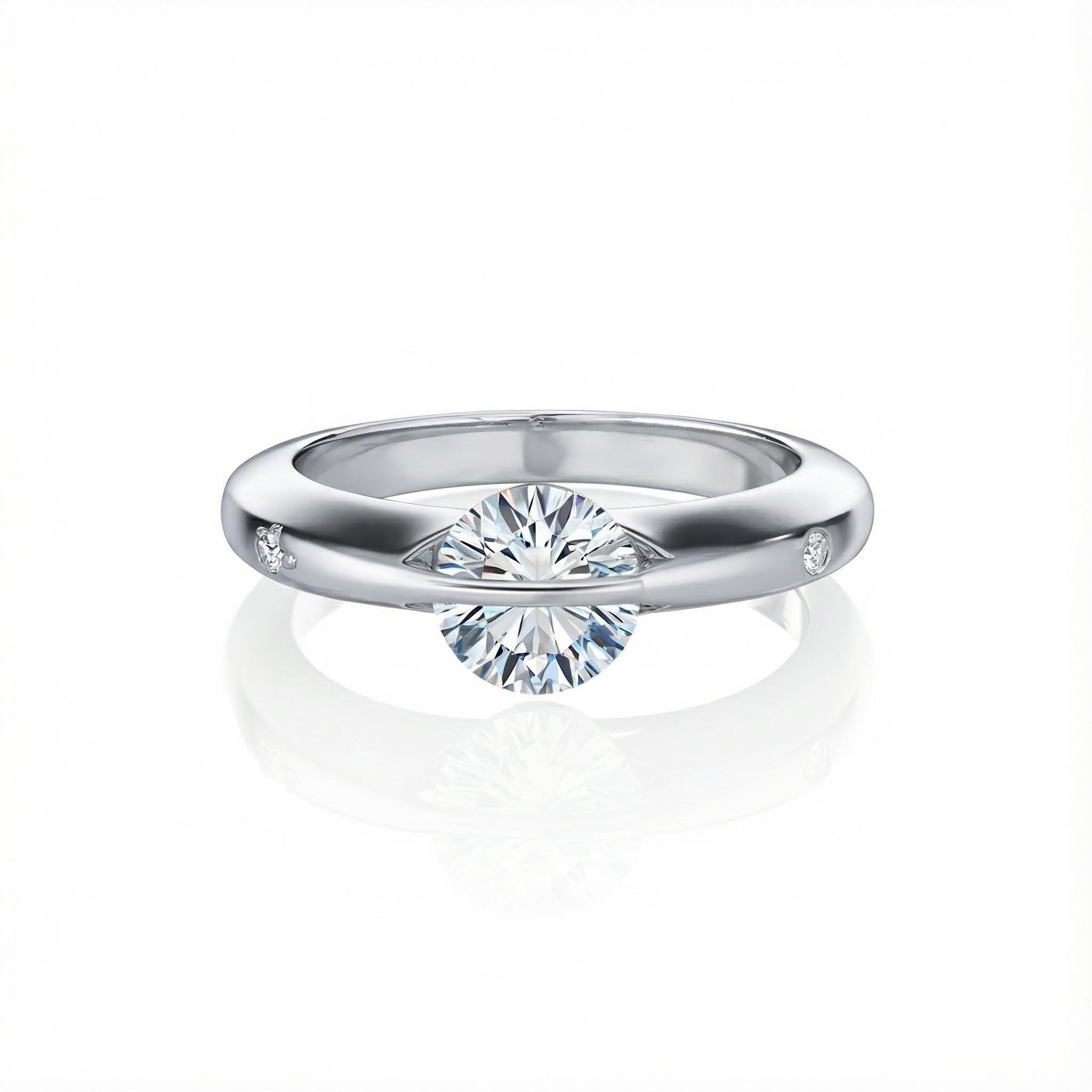 VVS Moissanite S925 Silver Planetary Rotating Engagement Rings VVS Moissanite S925 Silver Planetary Rotating Engagement Rings