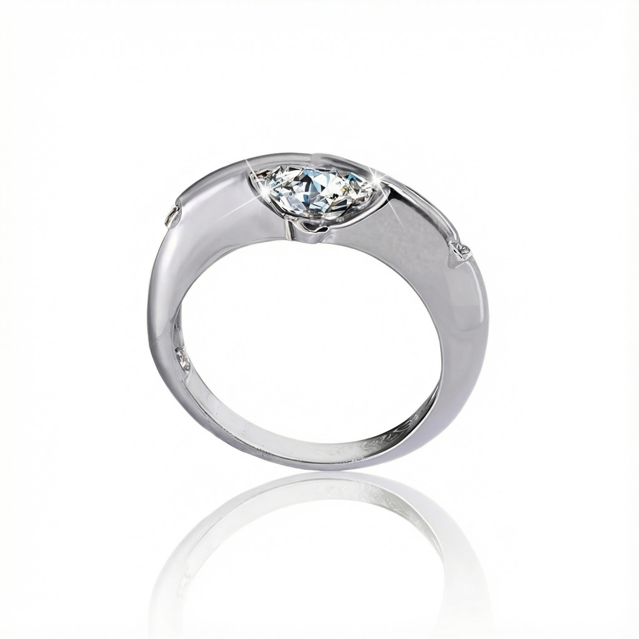 VVS Moissanite S925 Silver Planetary Rotating Engagement Rings VVS Moissanite S925 Silver Planetary Rotating Engagement Rings