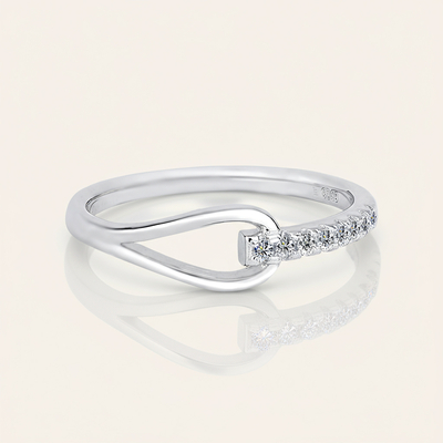 VVS Moissanite S925 Silver Hollow Out Ring