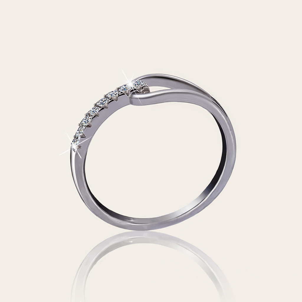 VVS Moissanite S925 Silver Hollow Out Ring VVS Moissanite S925 Silver Hollow Out Ring