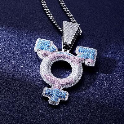 Custom S925 Iced Unique Colorful Pendant Deposit