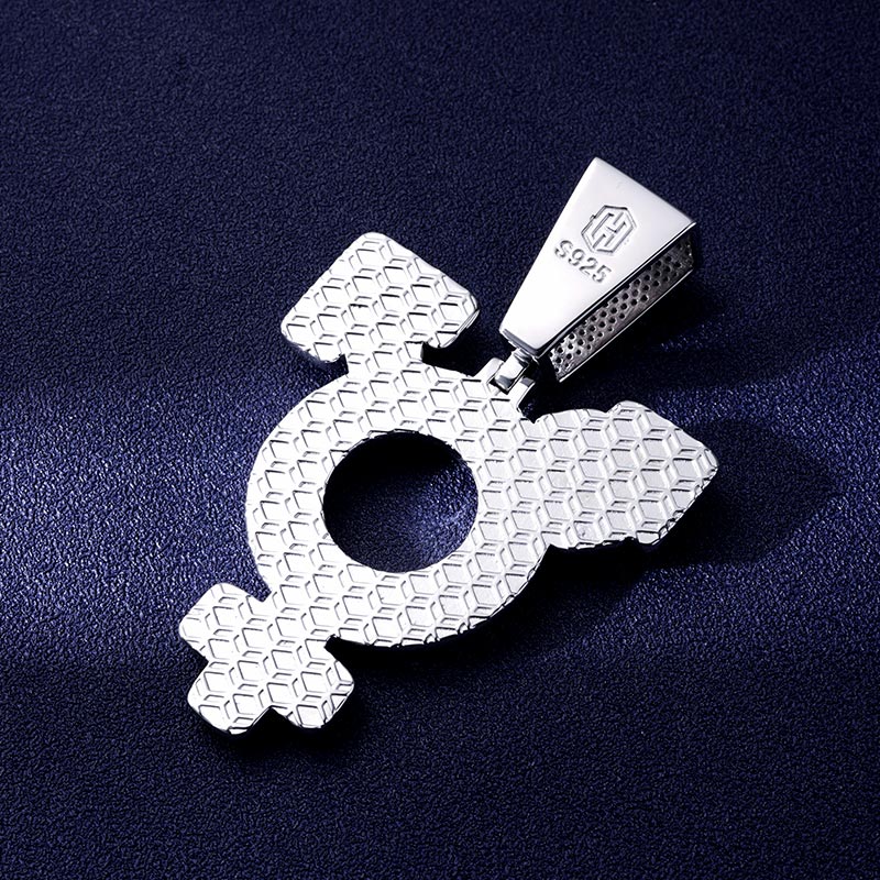 Custom S925 Iced Unique Colorful Pendant Deposit