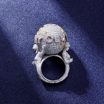 Custom S925 & VVS1 Moissanite & CZ Stones Continent Ring Deposit