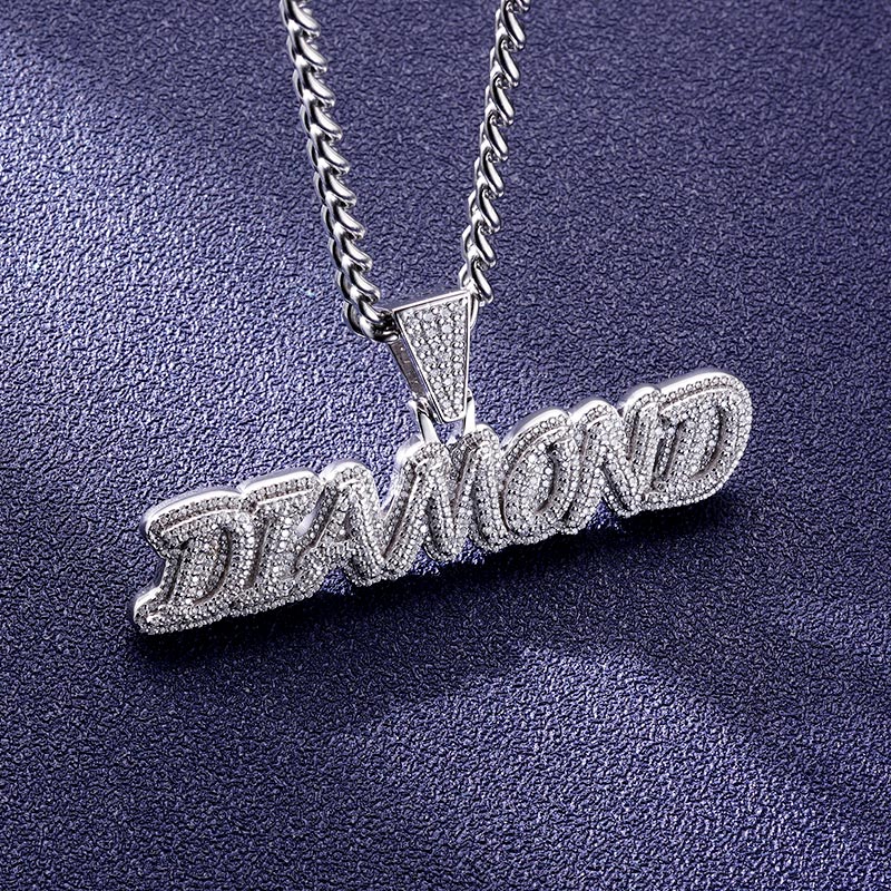 Custom S925 & VVS1 Moissanite Letter Pendant Deposit