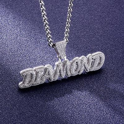 Custom S925 & VVS1 Moissanite Letter Pendant Deposit