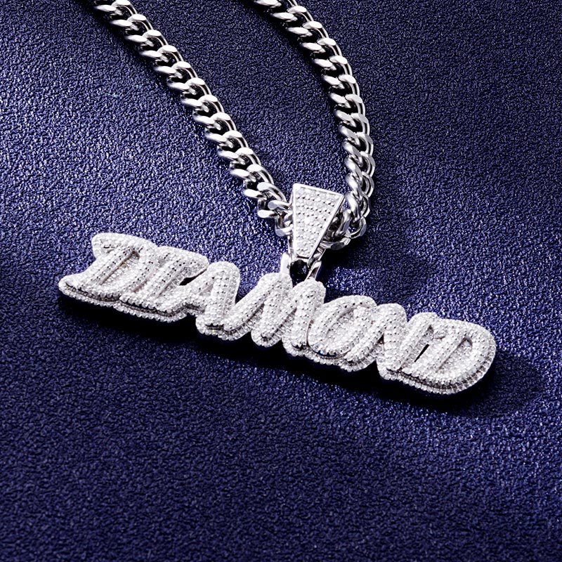 Custom S925 & VVS1 Moissanite Letter Pendant Deposit