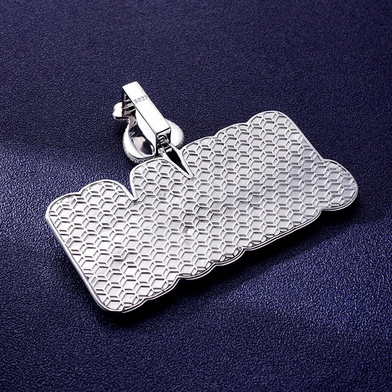 Custom S925 & VVS1 Baguette Moissanite Letter Pendant