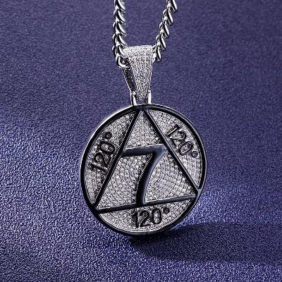 Custom S925 Iced Unique Number Pendant Deposit
