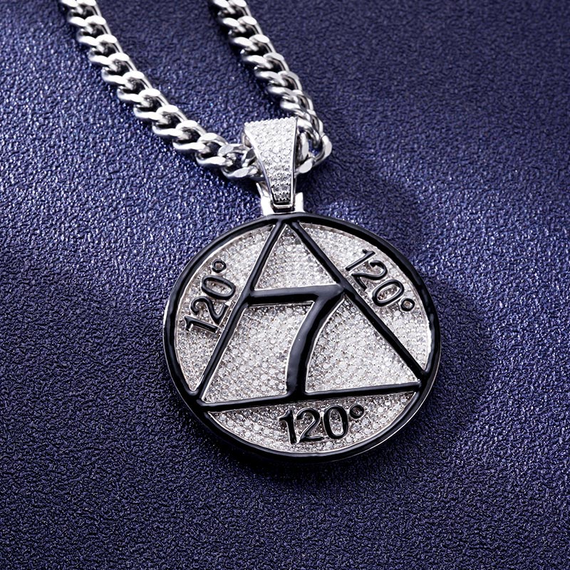 Custom S925 Iced Unique Number Pendant Deposit