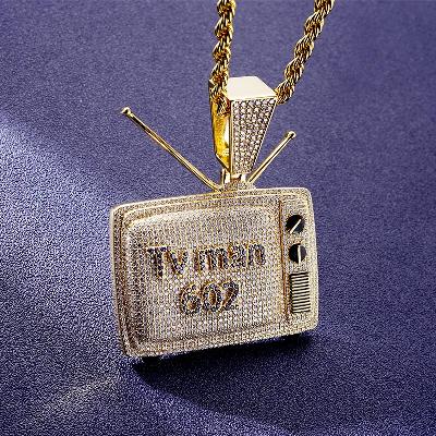 Custom S925 Iced Unique TV Pendant Deposit