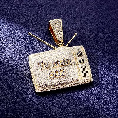 Custom S925 Iced Unique TV Pendant Deposit