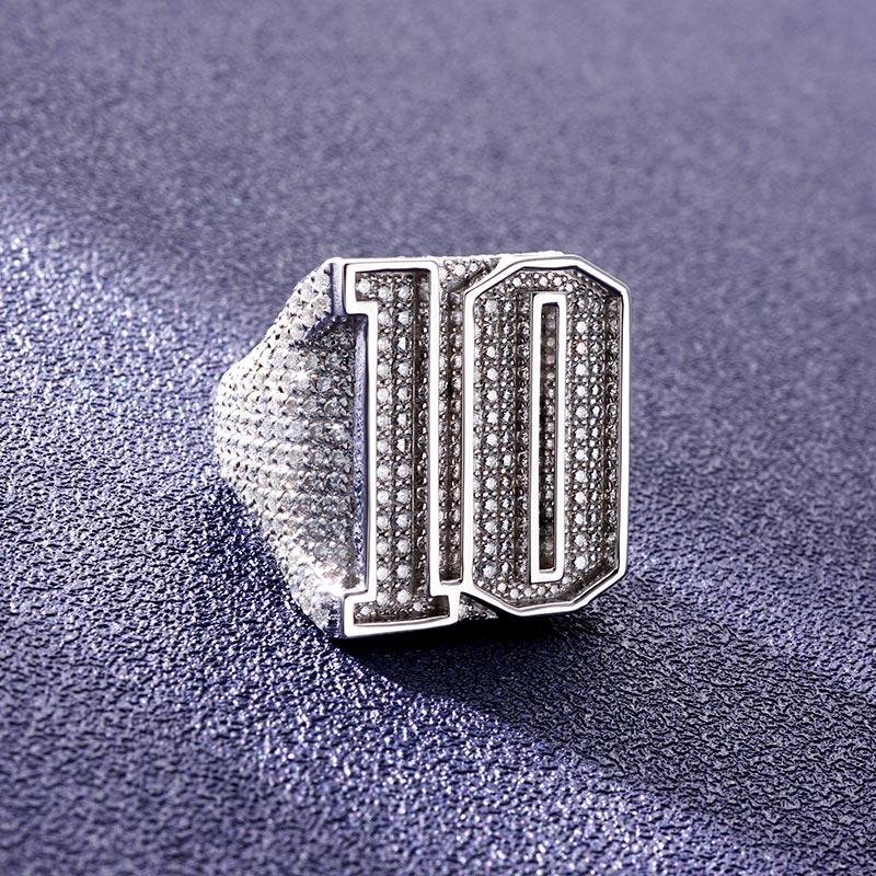 Custom S925 & VVS1 Baguette Moissanite Letter Ring Deposit
