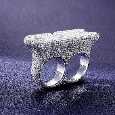 Custom S925 & VVS1 Baguette Moissanite Letter Ring Deposit