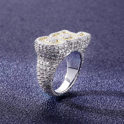 Custom S925 & VVS1 Baguette Moissanite Letter Ring Deposit