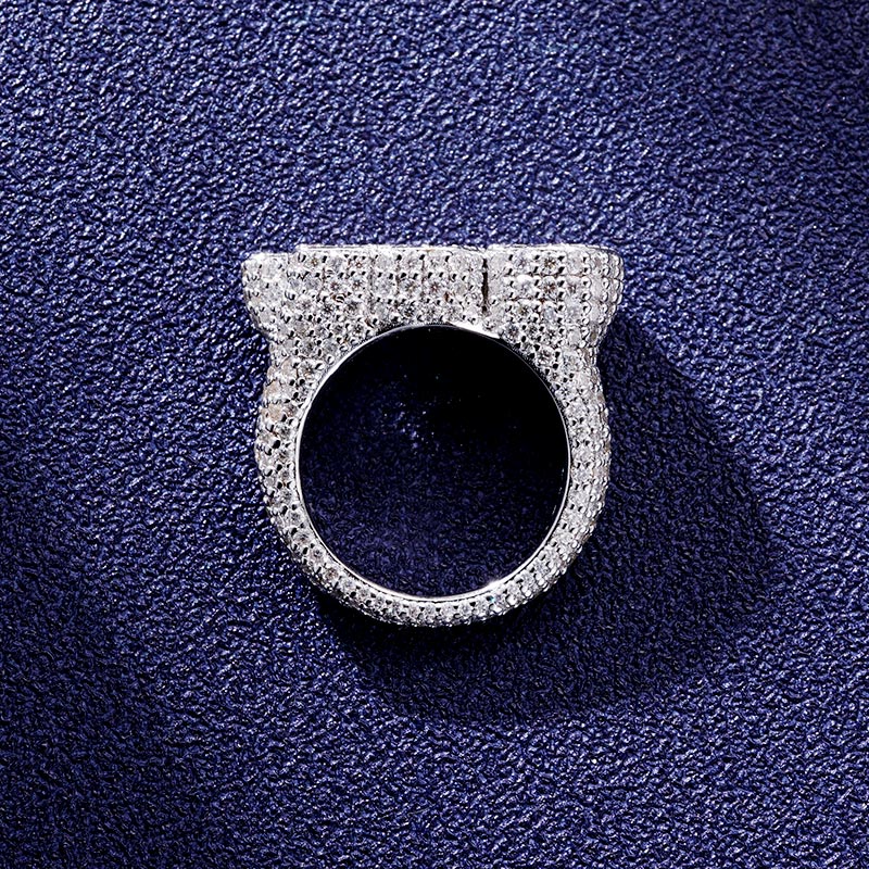 Custom S925 & VVS1 Baguette Moissanite Letter Ring Deposit