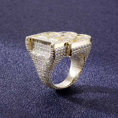 Custom S925 & VVS1 Baguette Moissanite Letter Ring Deposit
