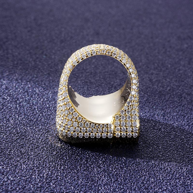 Custom S925 & VVS1 Baguette Moissanite Letter Ring Deposit
