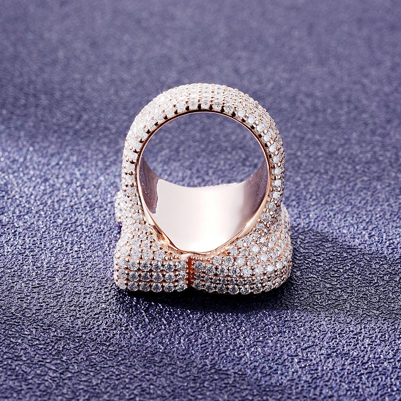 Custom S925 & VVS1 Baguette Moissanite Letter Ring Deposit