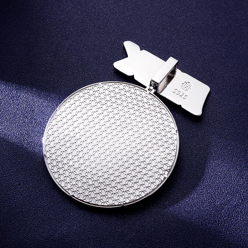 Custom S925 & VVS1 Moissanite Unique Round Letter Pendant Deposit