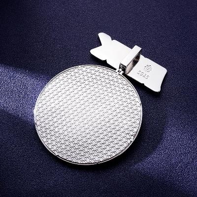 Custom S925 & VVS1 Moissanite Unique Round Letter Pendant Deposit