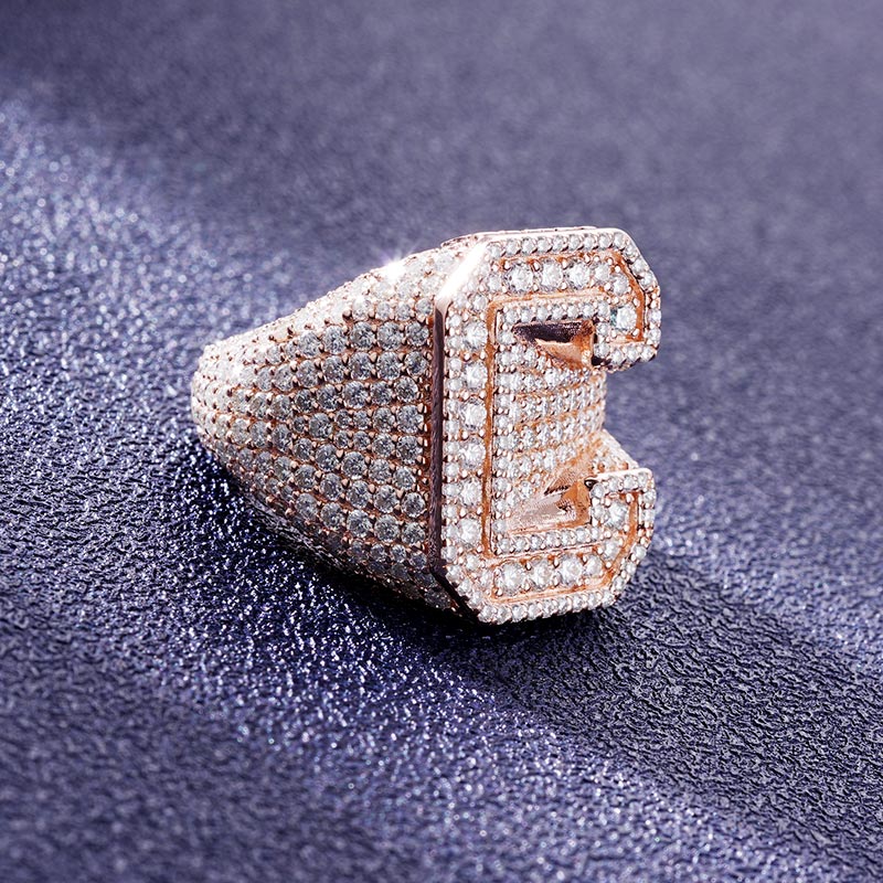 Custom S925 & VVS1 Moissanite Letter Ring Deposit