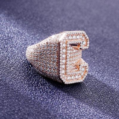 Custom S925 & VVS1 Moissanite Letter Ring Deposit