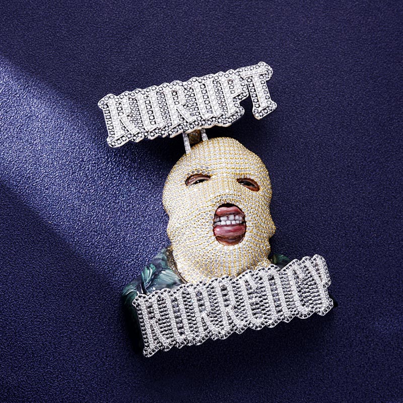 Custom S925 & VVS1 Moissanite Unique Letter & Face Pendant Deposit