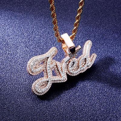 Custom S925 & VVS1 Moissanite Letter Pendant Deposit