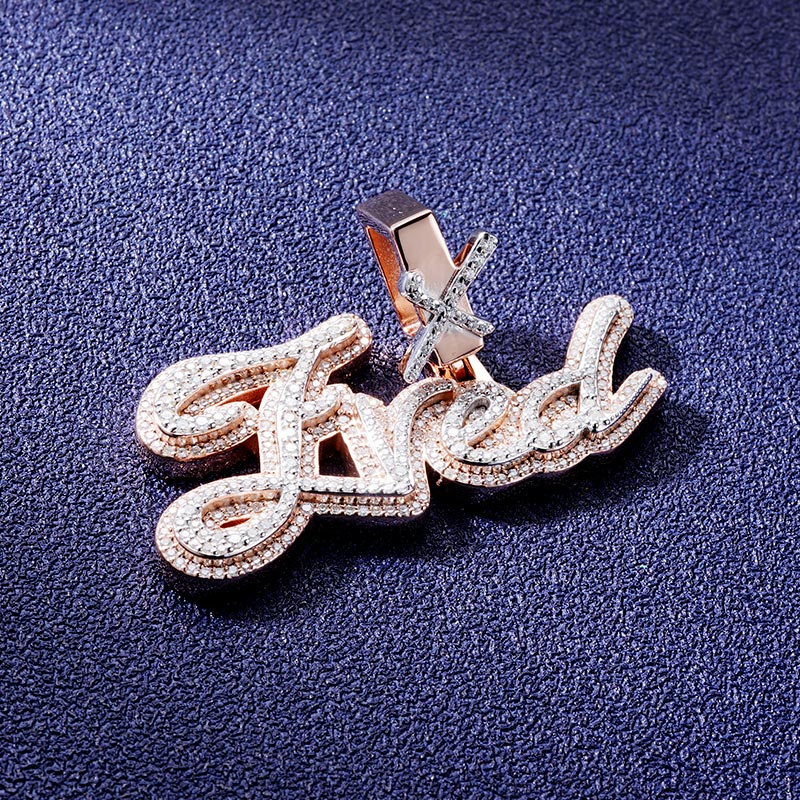 Custom S925 & VVS1 Moissanite Letter Pendant Deposit