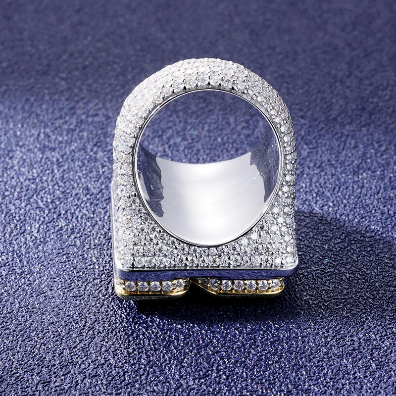 Custom S925 & VVS1 Baguette Moissanite Letter Ring Deposit